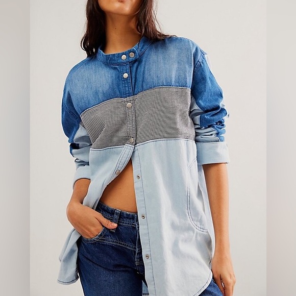 We The Free Moto Color Block Shirt - Picture 3 of 6